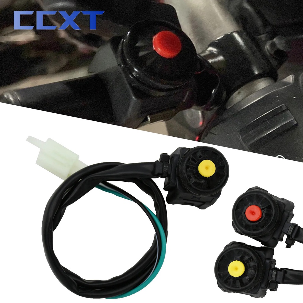 ♥Motorcycle Horn Button Engine Starter Kill Switch Commonly Open