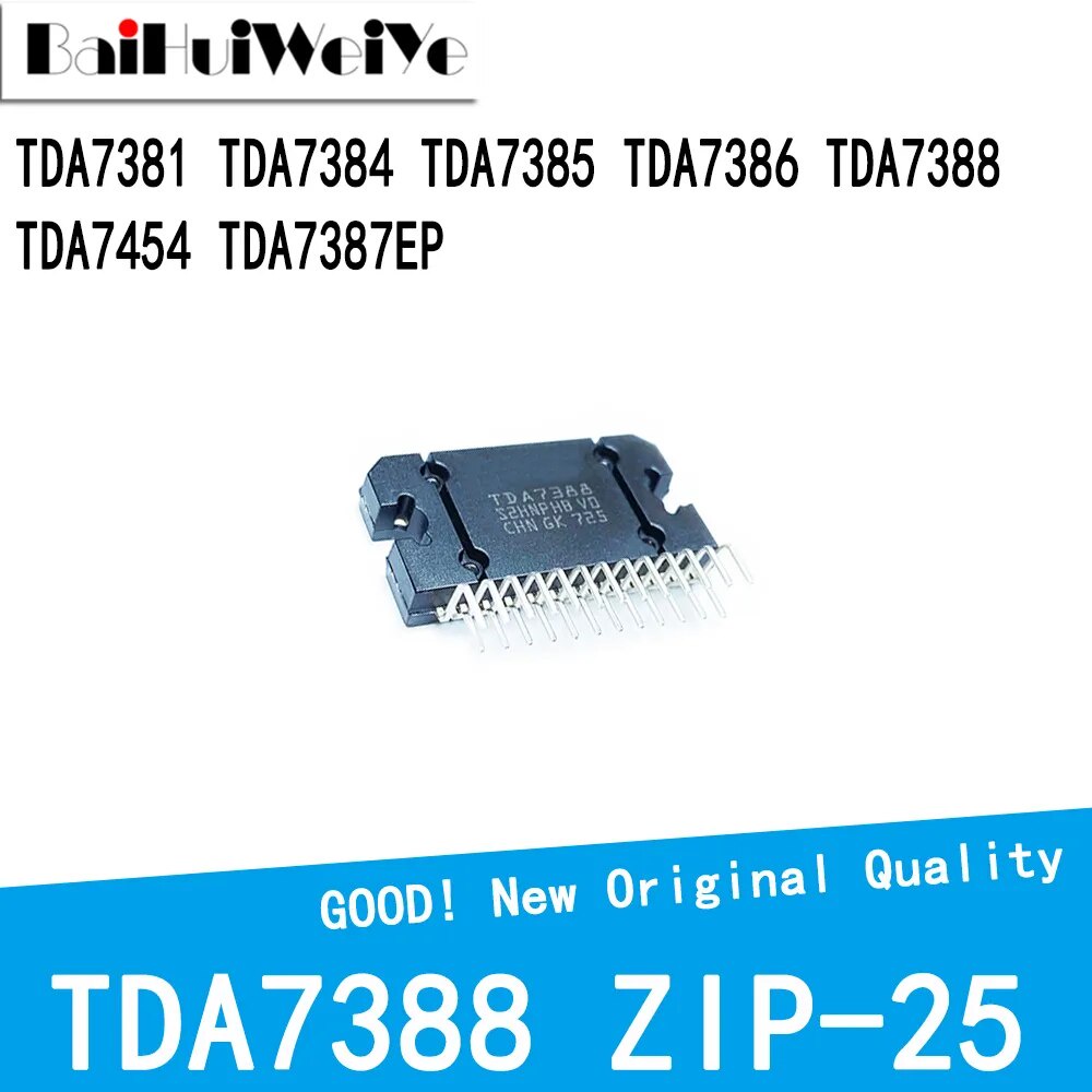 TDA7381 TDA7384 TDA7385 TDA7386 TDA7388 TDA7454 TDA7387EP ZIP-25 ...