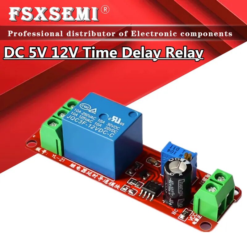 DC 5V 12V Time Delay Relay module NE555 Time Shield Timing Relay Timer