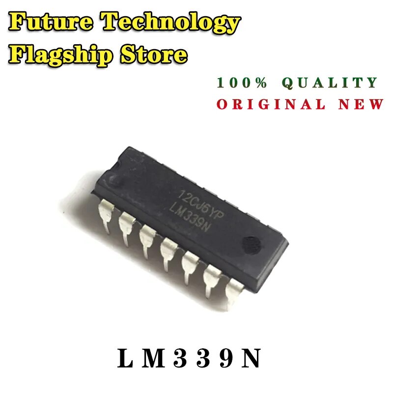 10 unids/lote nuevo LM339 LM339N DIP-14 de baja potencia de bajo ...