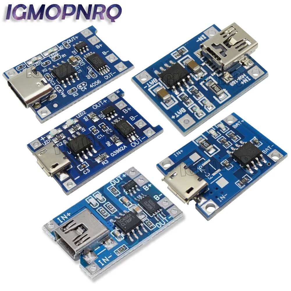 5v 1a Mini Micro Type C Usb 18650 Lithium Battery Charging Board