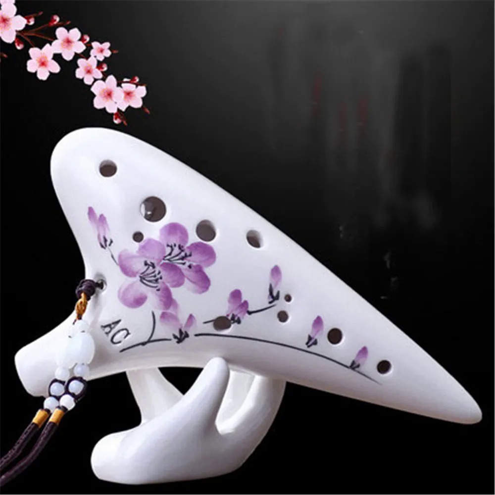 NZZI Quality 12 Holes Ocarina zelda C key Ocarina Japanese Style AC Musical Instruments