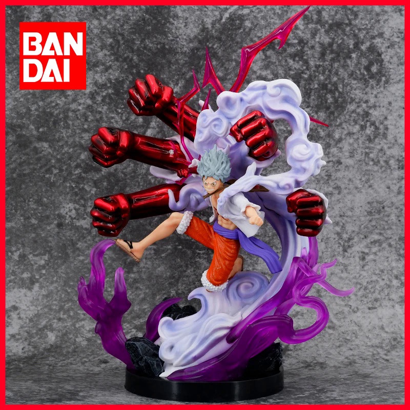 BQRR New One Piece Luffy Gear 5 Anime Figure Sun God Nikka PVC Action ...