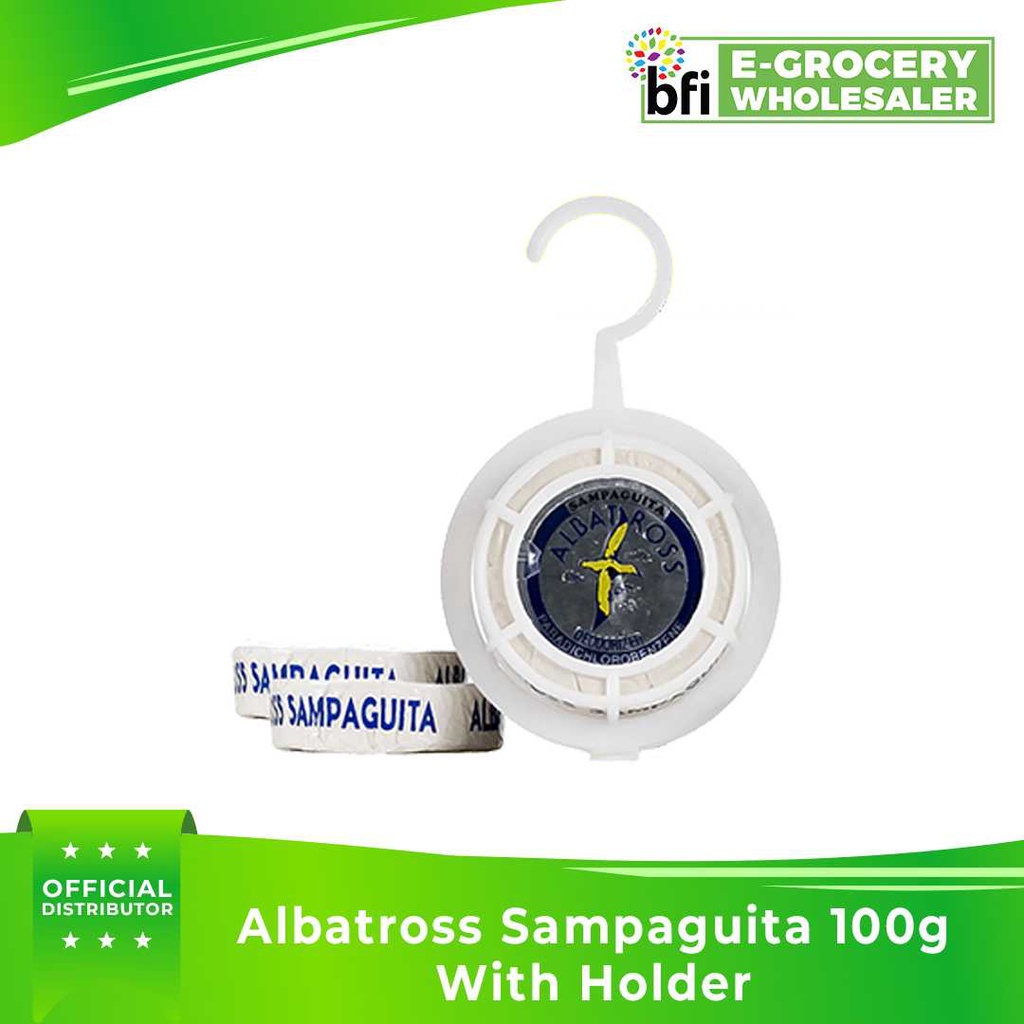 BFI Albatross Bathroom Deodorizer Sampaguita 100g With Holder Shopee