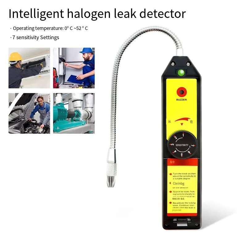 Leak Detector Freon Cfc Hfc Halogen Gas Refrigerant Air Monitor