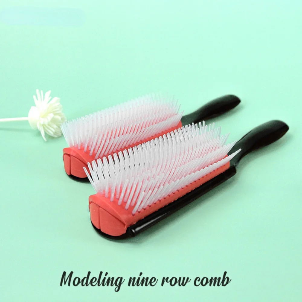 9Rows Detangling Hair Brush Denman Detangler Hairbrush Scalp Massager