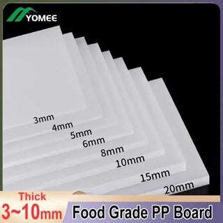 White Polypropylene Board PP Plastic Sheets Plate For DIY Food