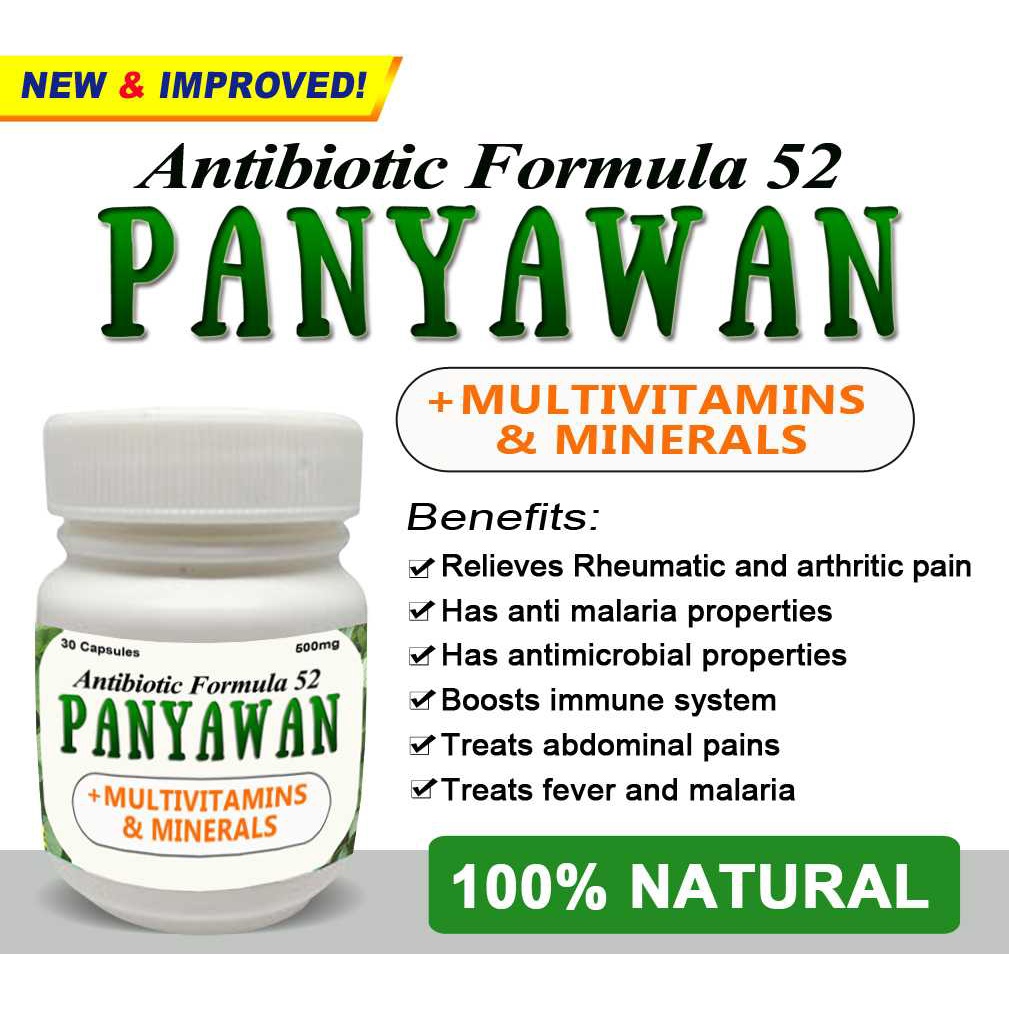 ANTIBIOTIC FORMULA 52 PANYAWAN CAPSULE + Multivitamins & Minerals