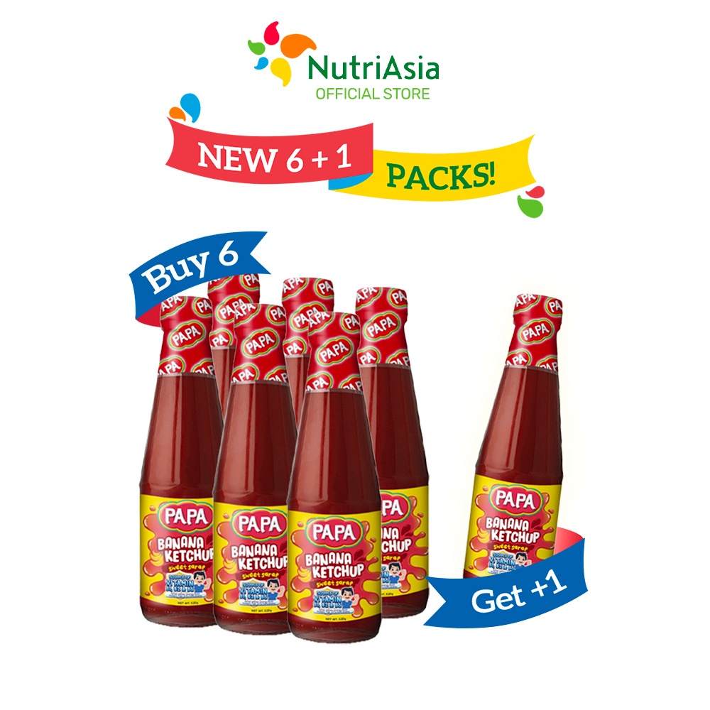 Papa Sweet-Sarap Banana Catsup 320 g 6+1 Sulit Pack | Shopee Philippines