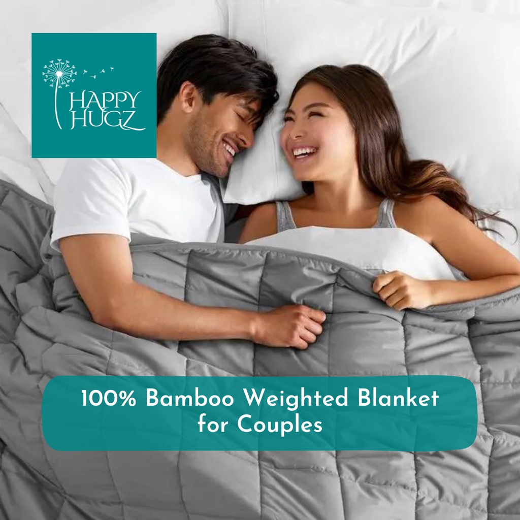 Happy Hugz COUPLE Weighted Blanket KING Size 80x87" 20LBS Sensory