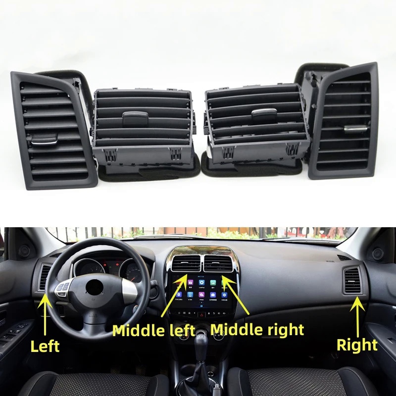 Car Front Dashboard A/C Vent Instrument Air Conditioner Panel Grille ...