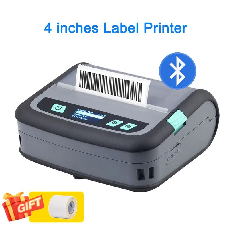 ⋌4' Mini Portable Label Printer 4inch Shipping Label Maker Express