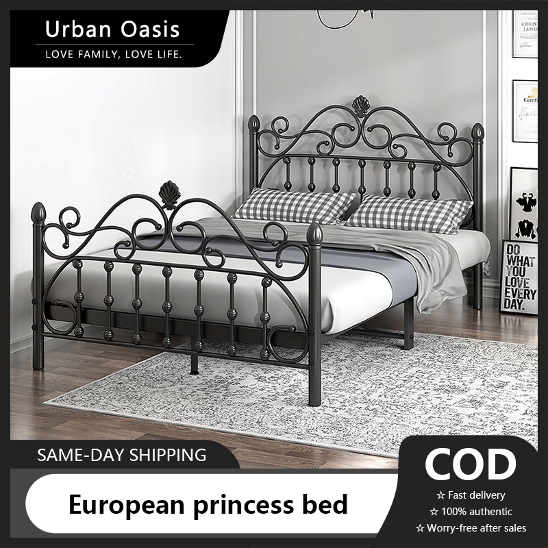 ۞۩♤Steel Bed Frame High Loadbearing Iron Frame Bed Heavy Duty Iron