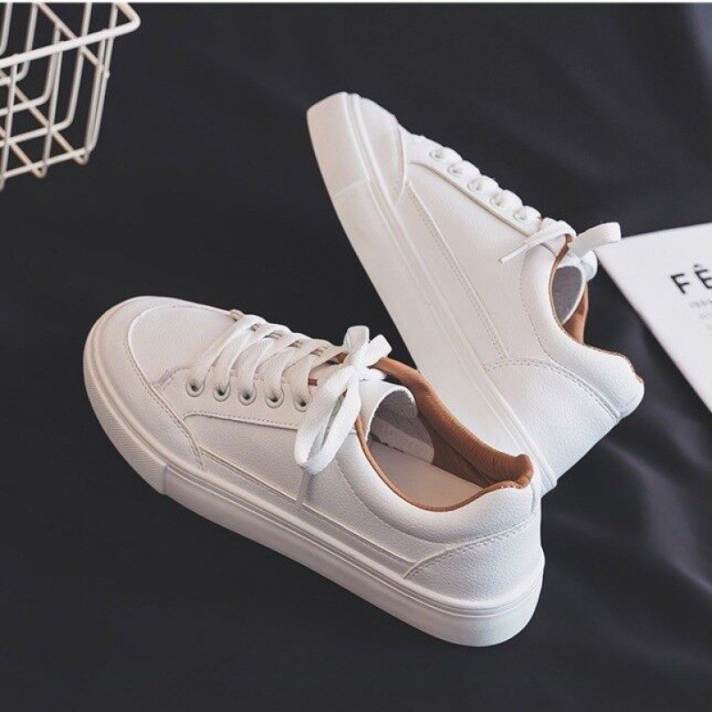 【Beau Today】New korean fashion low cut White sneakers shoes for women ...