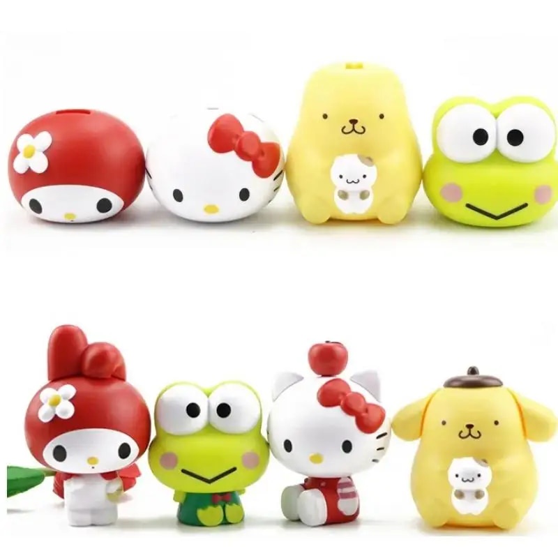 ☭Anime Sanrio Figures Melody Kt Cat Pom Pom Purin Action Figure ...