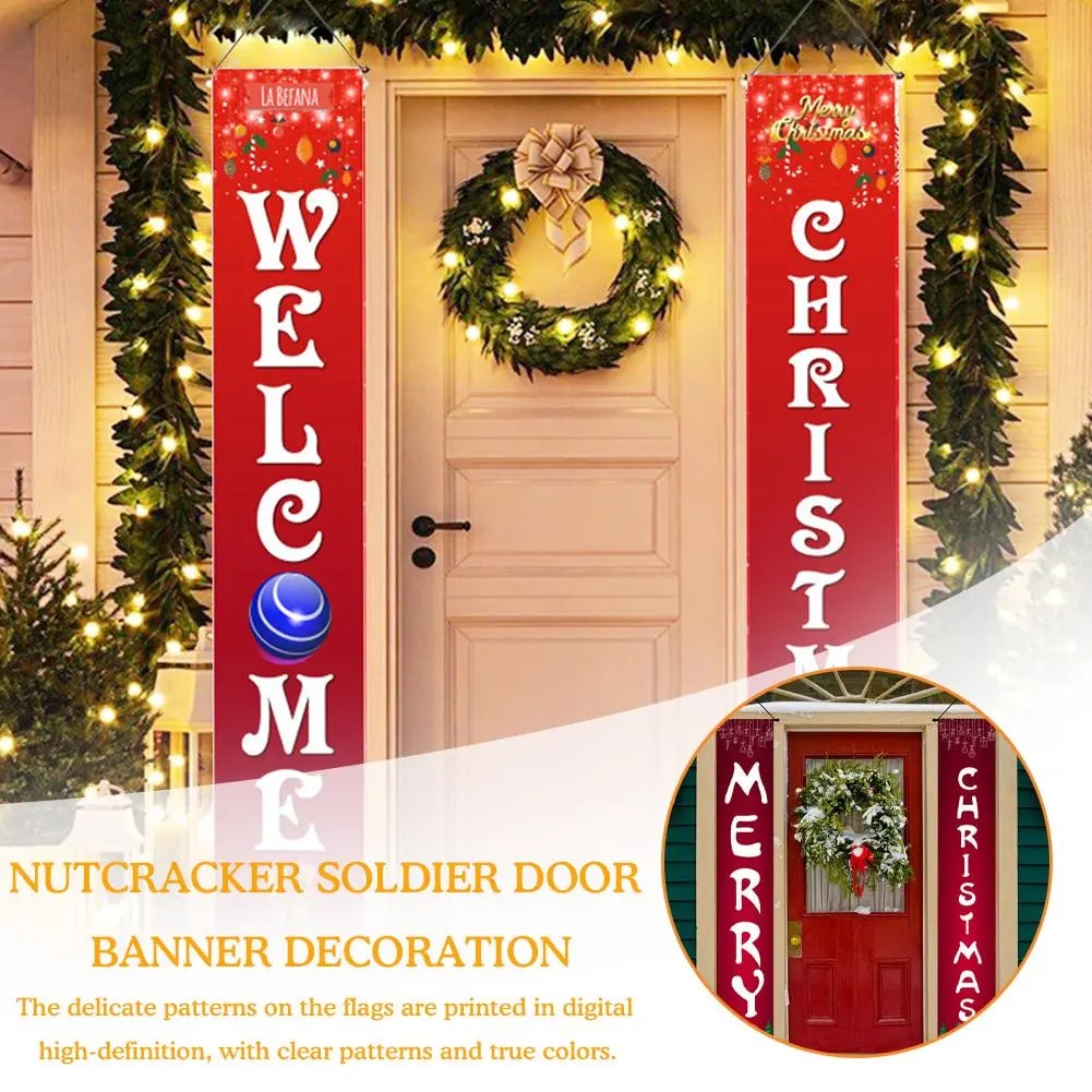 Christmas Couplet Door Banner Decor 2023 Christmas Decorations For Home ...