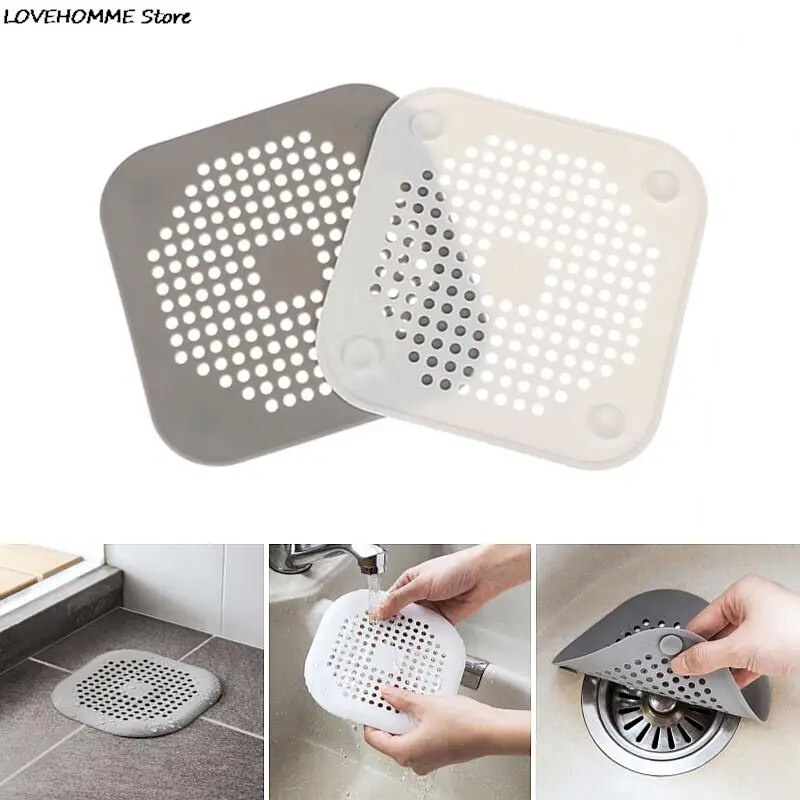 ☫1pc Hair Catchers Silicone Sink Drain Strainer Shower Bathtub Floor