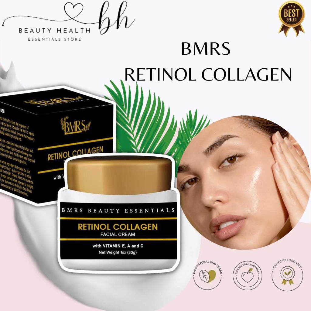 Original Bmrs Retinol Collagen Facial Cream Anti-aging Cream Sunscreen 