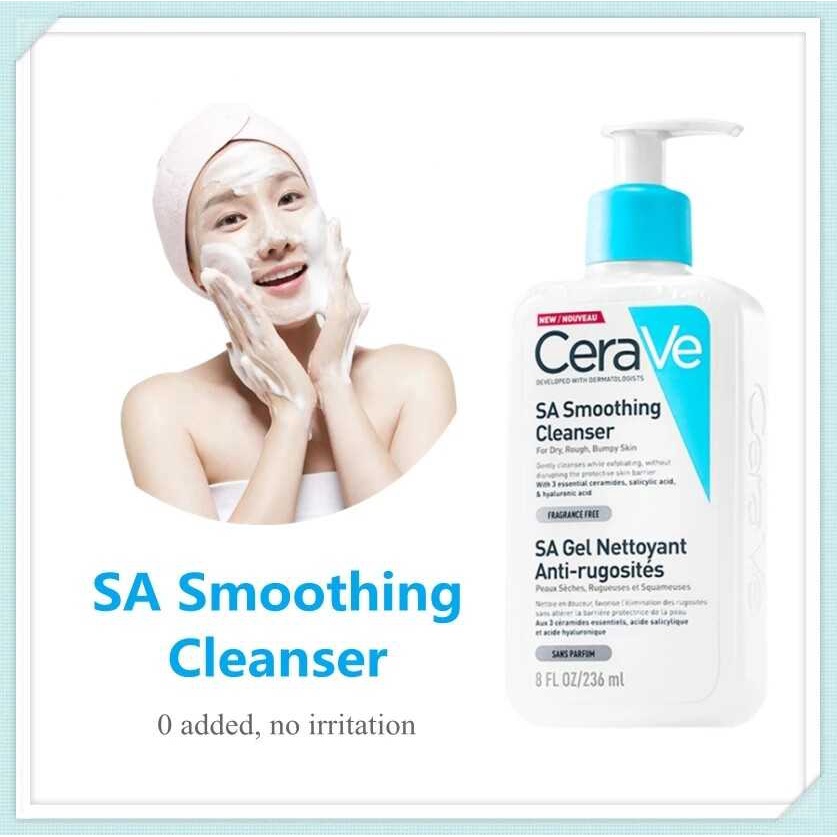 CeraVe SA Smoothing Cleanser 236ML Original Acne Prone Oily Skin