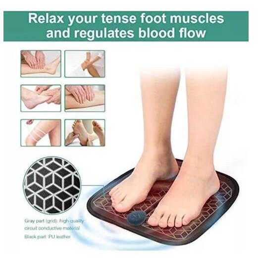 Japan Electric EMS Foot Massage Pad Feet Acupuncture Stimulator