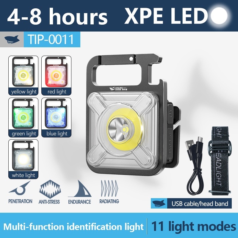 Mini Lampe Torche LED De Poche Magnétique - Rechargeable USB, Modèle H9LO00 V6E6, Neuf