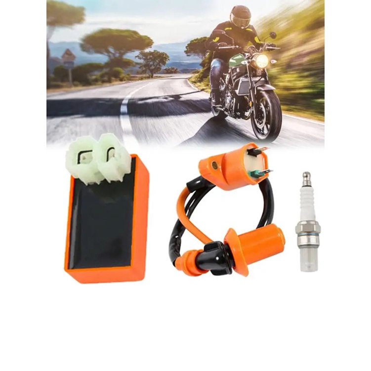 Motorcycle Start CDI Device Orange Modified High Voltage Igniter Racing ...