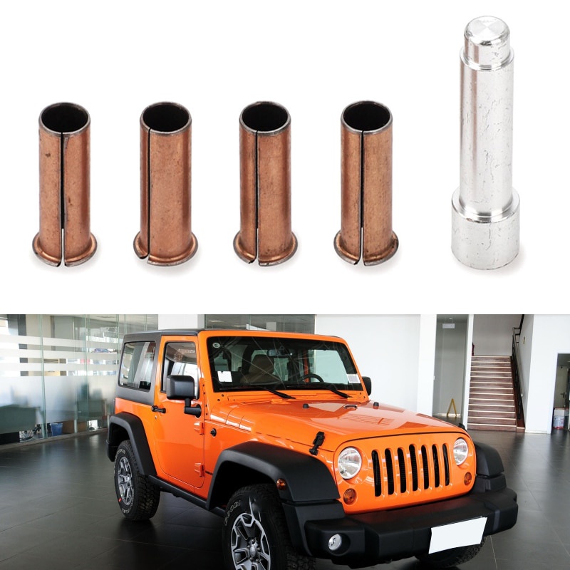 ⊹5x Door Hinge Bushing Liners Delrin for Jeep Wrangler JK 20072018 2