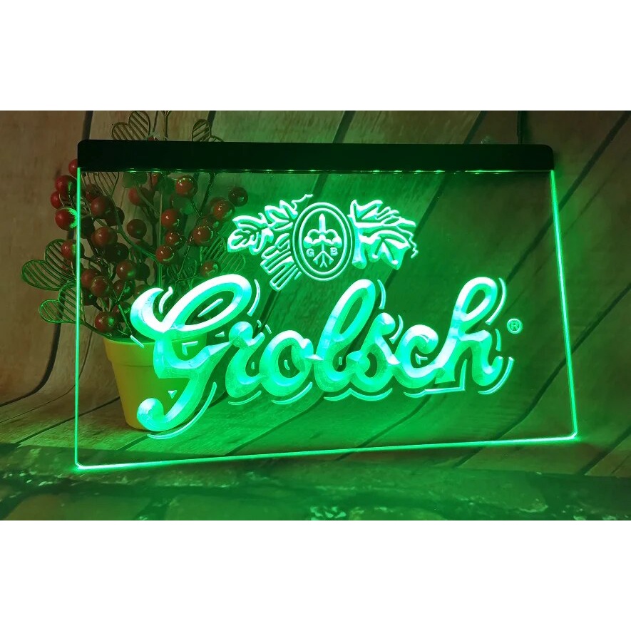 Grolsch Beer Bar Pub Club 3d Signs Led Neon Light Sign Retail And