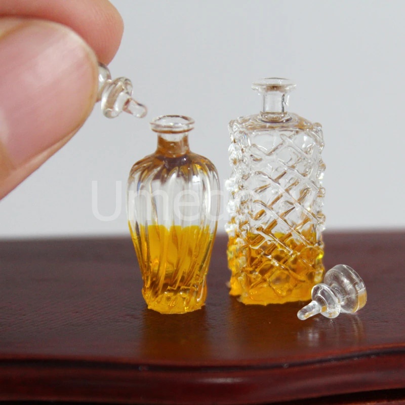 551 1/12 Scale Miniature Dollhouse Decanters with 2 Glasses Mini Wine ...