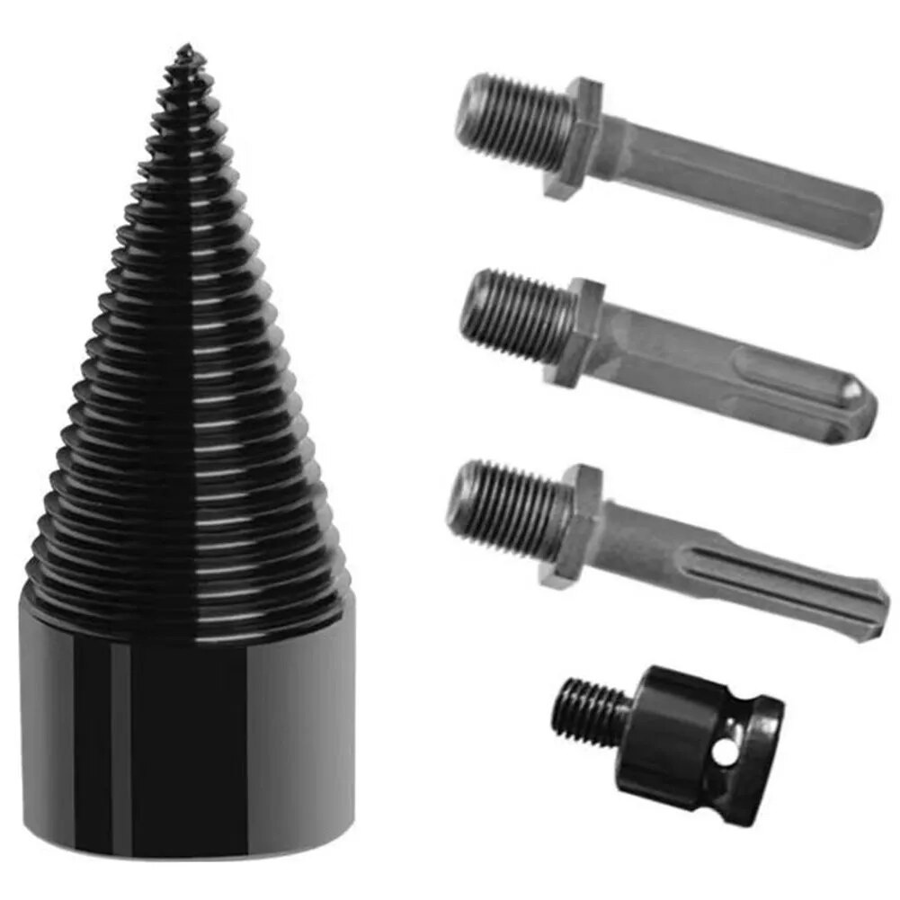 Wood Splitting Drill Bit Set Firewood Log Splitter Drill Bit with Round ...