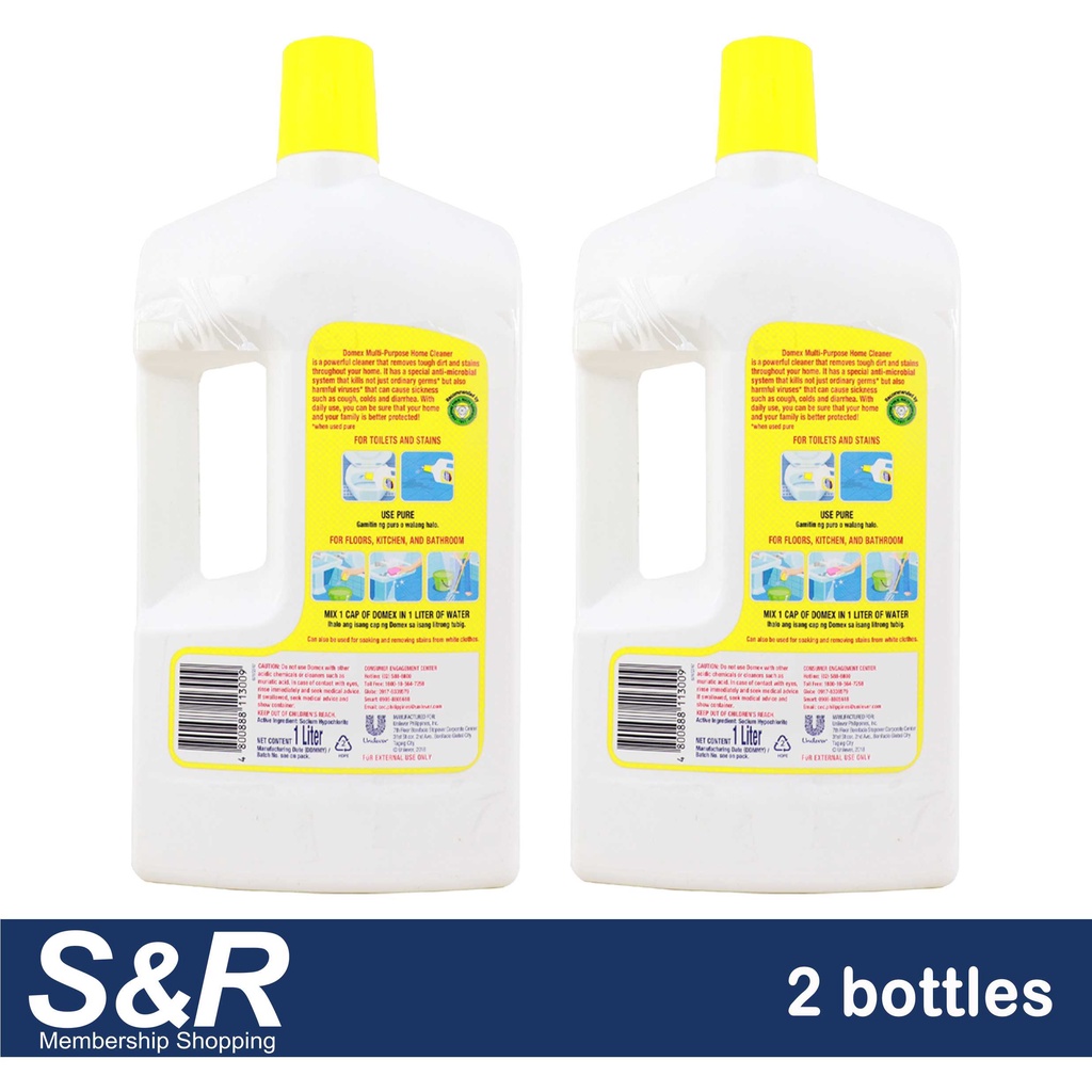 Domex MultiPurpose Home Cleaner Lemon 2 bottles Shopee Philippines