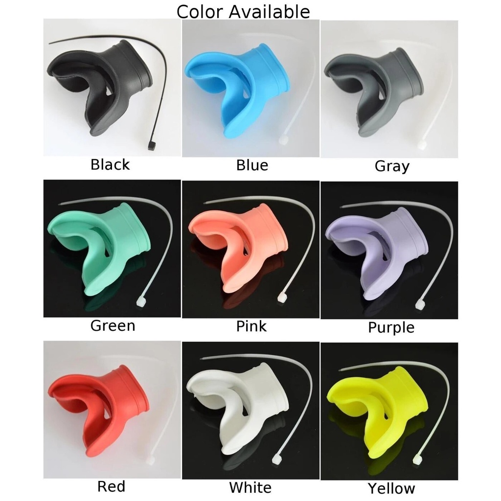 Snorkel Regulator Mouthpiece Cover For Scuba/Diving Silicone Soft ...