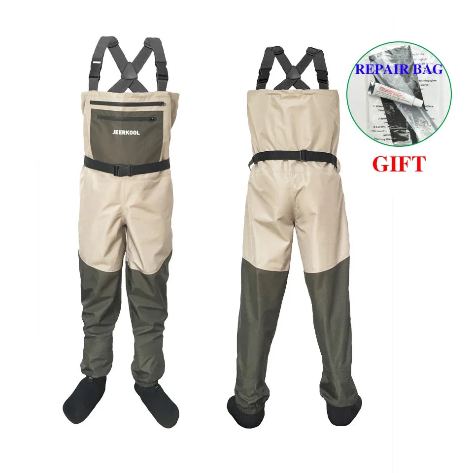 ✣Outdoor Fly Fishing Waders Stocking Foot Waterproof Breathable