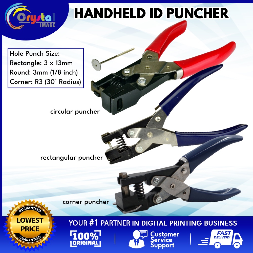 Slot Punch Badge Hole Punch For Paper Crafts, Id Card, Pvc Slot, Tag And Card  Stock, Heavy Duty Hole Puncher For Pro Use, 13mm X 3mm Hole