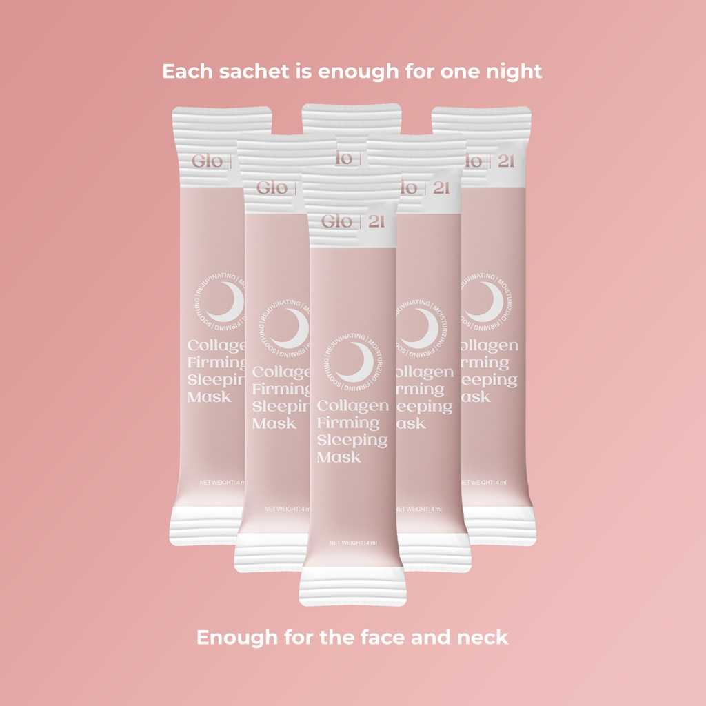AUTHENTIC Glo 21 KOREAN Collagen Rejuvenating Firming Sleeping Mask