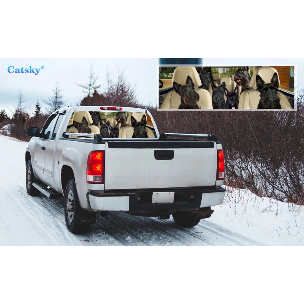 Dog animal dog Car Rear Window Sticker Decoration,Perforated Window ...