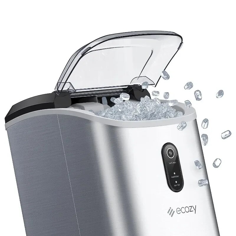 ecozy Countertop Ice Makers,24 Cubes Ready in 13 Mins,Stainless