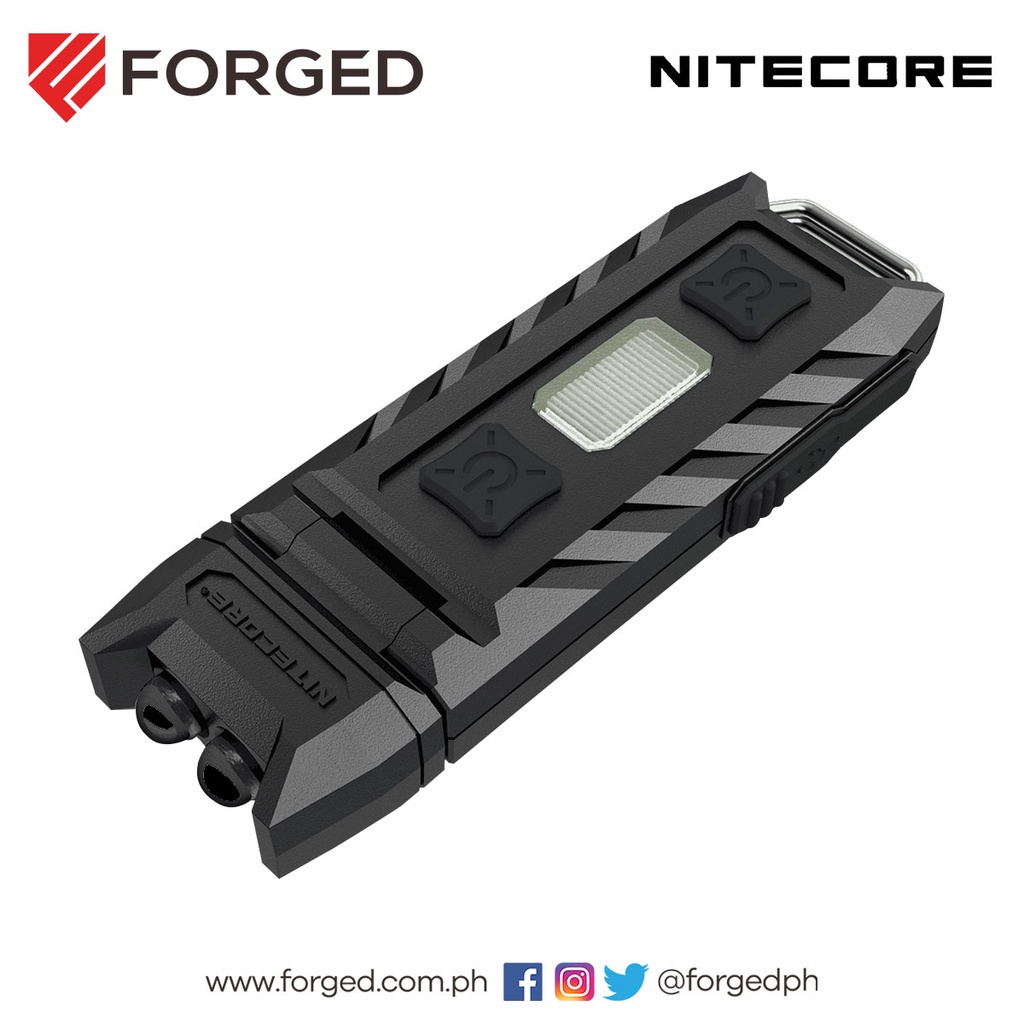 Nitecore Keychain Light Thumb Leo Two LEDS White & UV 45LM Shopee