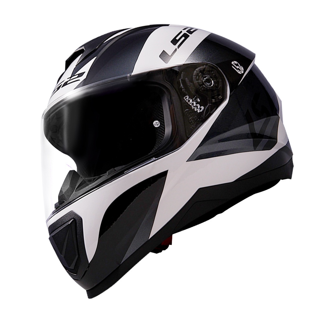 LS2 Motorcycle Full Face Helmet FF802XV Dimit Graphics (w/ Extra Visor ...