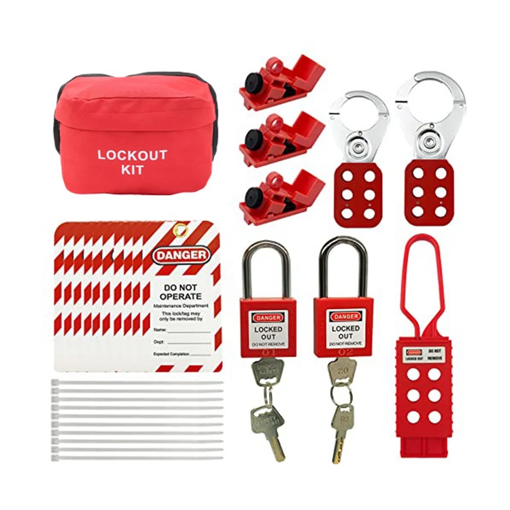 Electrical Lockout Tagout Kit -Lock Out Tag Kits with Hasps,Circuit ...