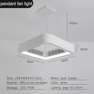 Invisible Bladeless Ceiling Fan Light Remote Control Fan Lamp Without  Blades