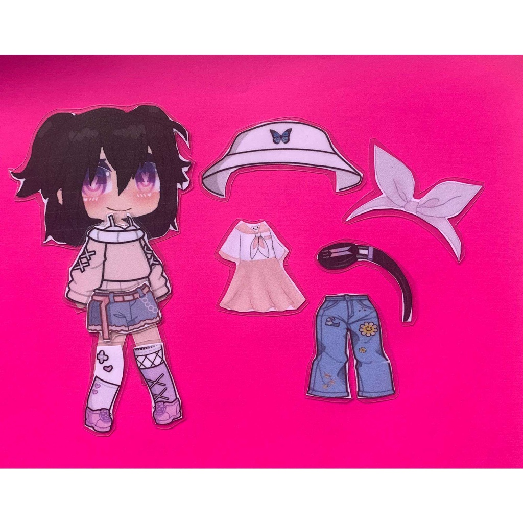 Gacha Laminated Paper Doll Shopee Philippines