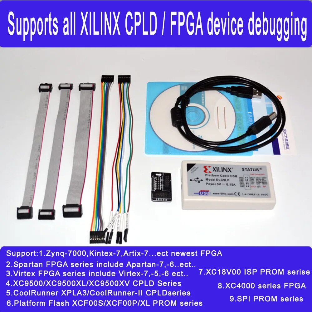 Xilinx Platform USB Download Cable for Virtex FPGA FPGA/CPLD JTAG SPI ...