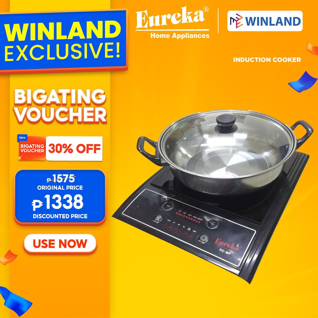 Eureka by Winland Electric Induction Stove Induction Cooker with Pot EICWP Shopee Philippines