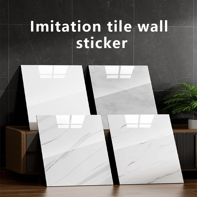 1/10PC Imitation Ceramic Tiles, PVC Marble Stickers, Waterproof and ...