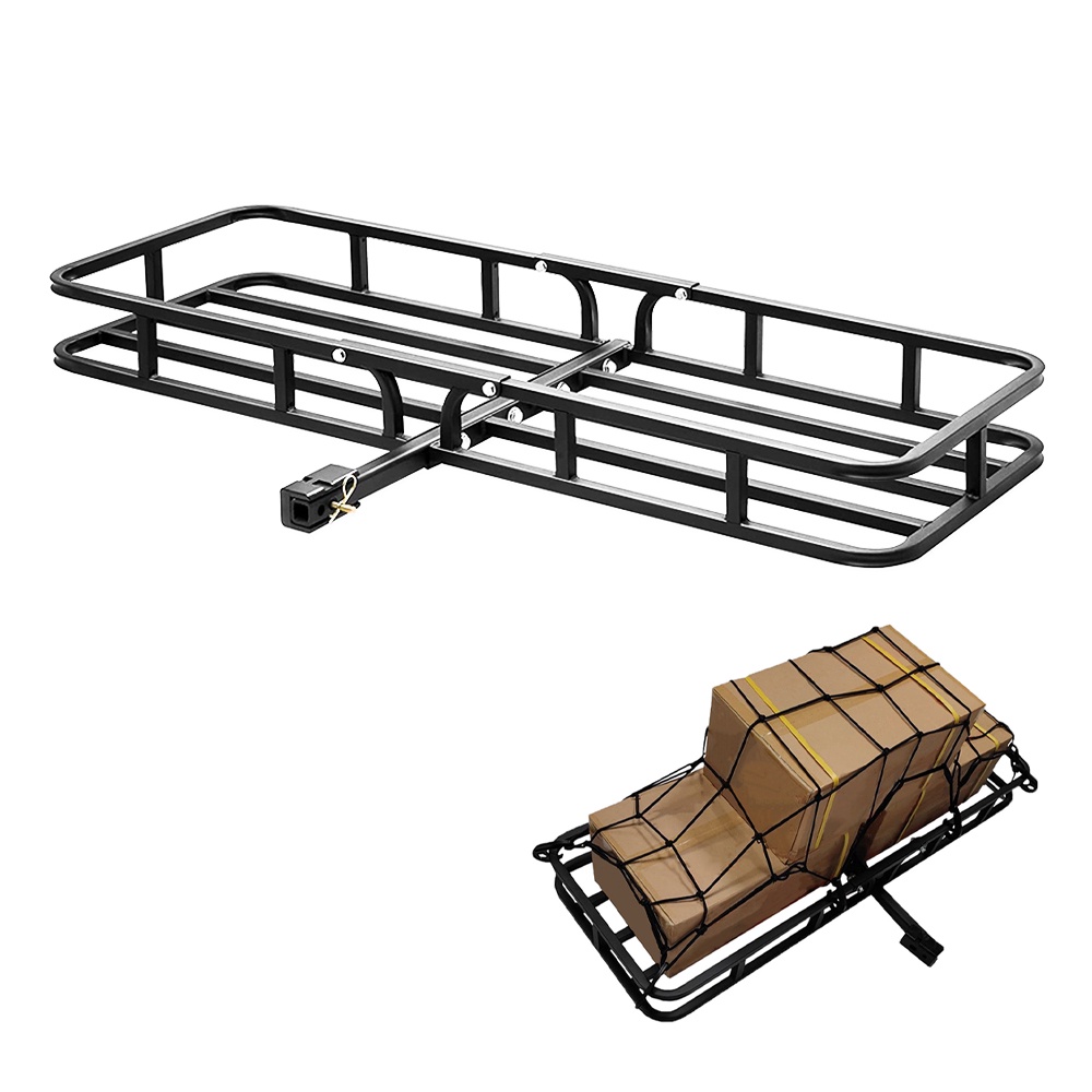 Heavy duty mount folding rear luggage rack basket suv car best hitch ...