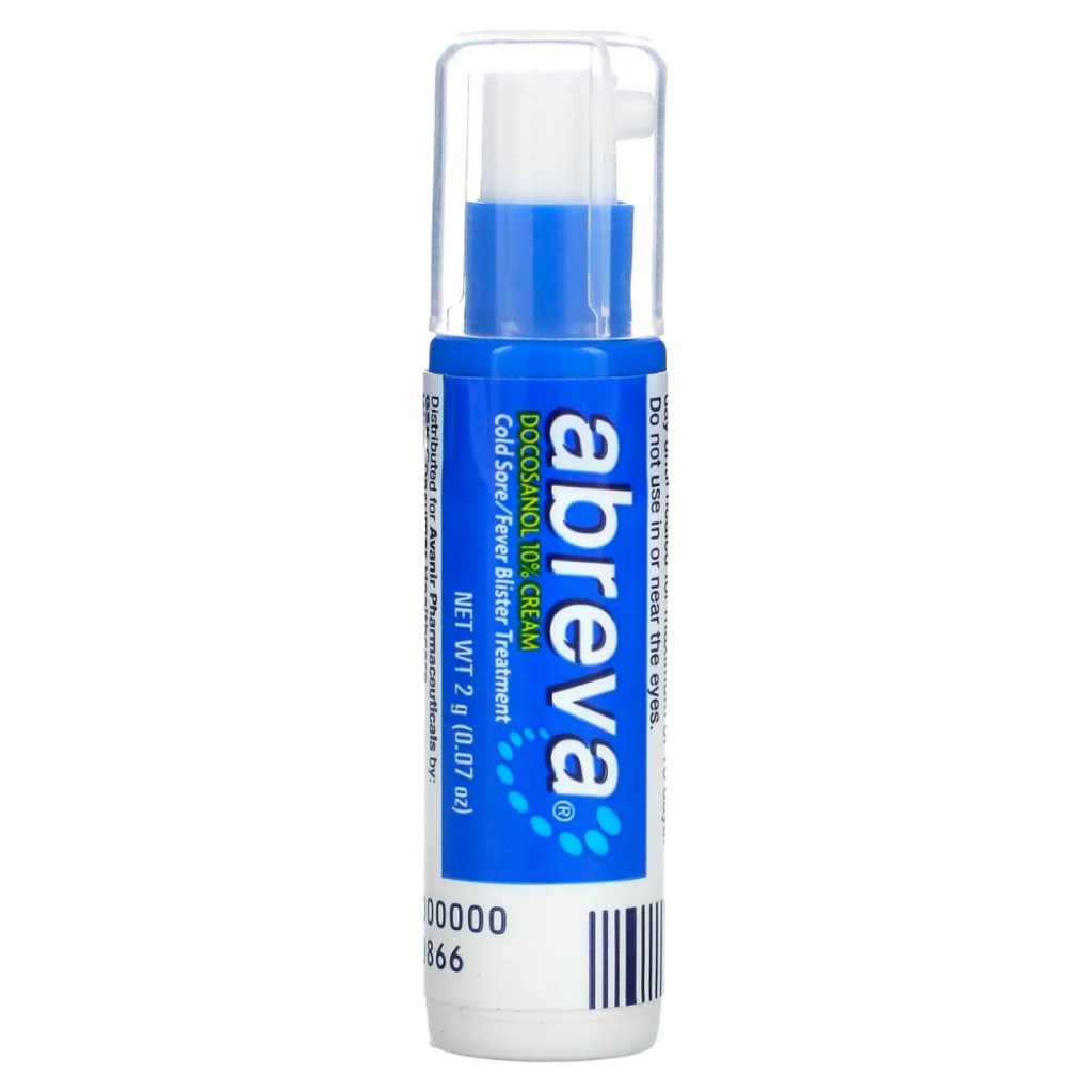 Abreva Cold Sore / Fever Blister Treatment Docosanol 10 (Exp 08 2024