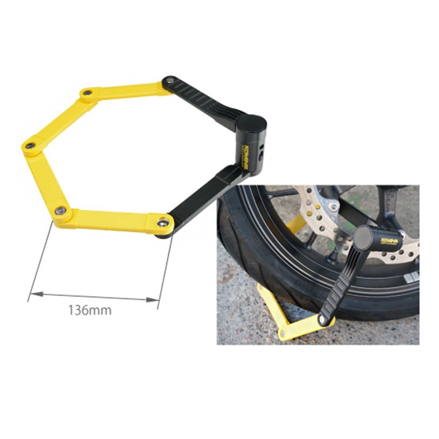 KOMINE Motorcycle Tire Lock LK121 Folding Lock Shopee Philippines