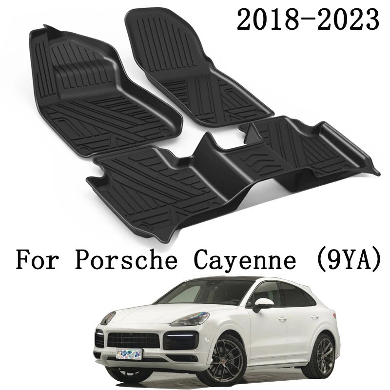 22T LHD Car Floor Mats For Porsche Cayenne 9YA 2019 2021 2022 2023 TPE ...