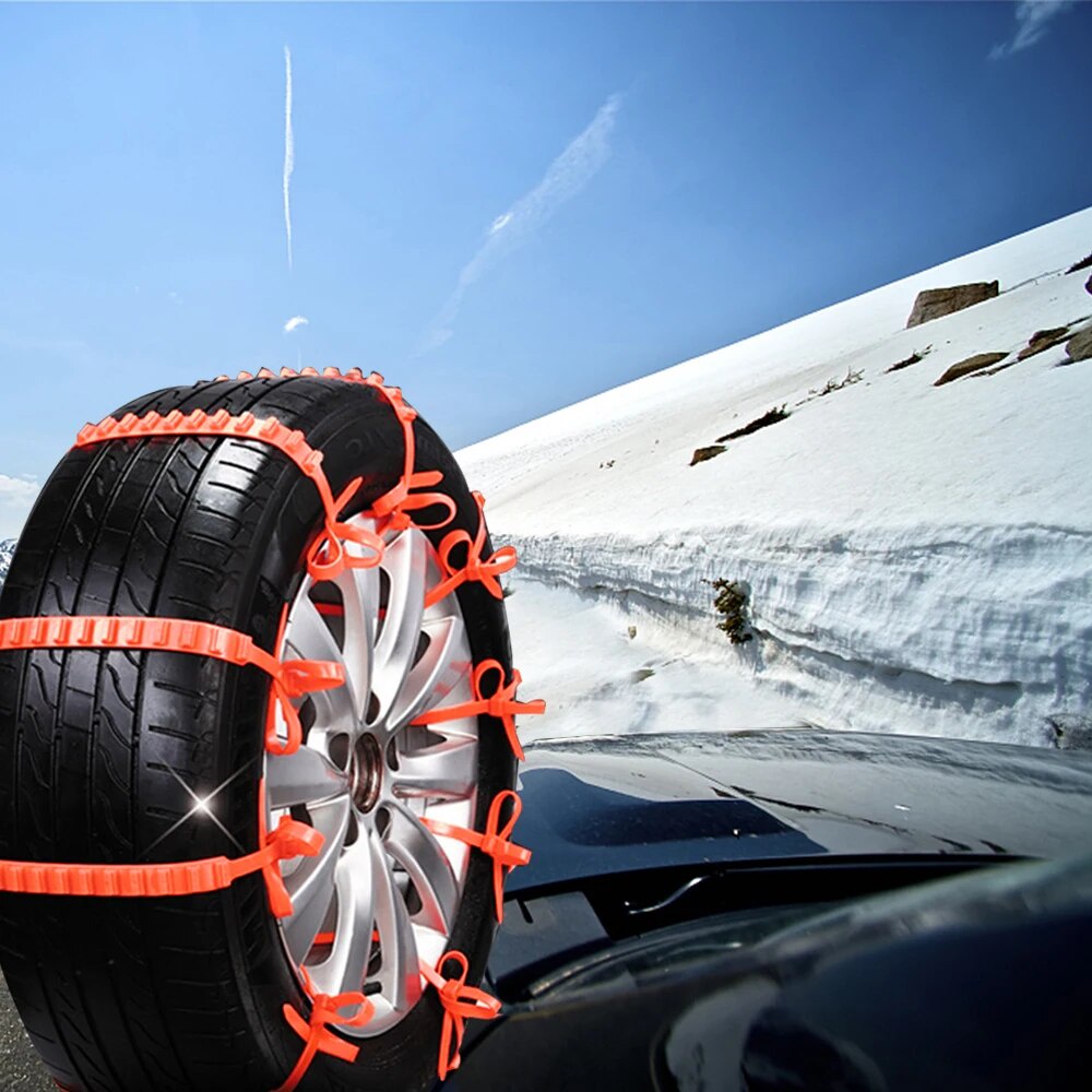 16B 10pcs Car Tire Belts Off Road 4x4 Snow Chains 4WD Wheels Rescue